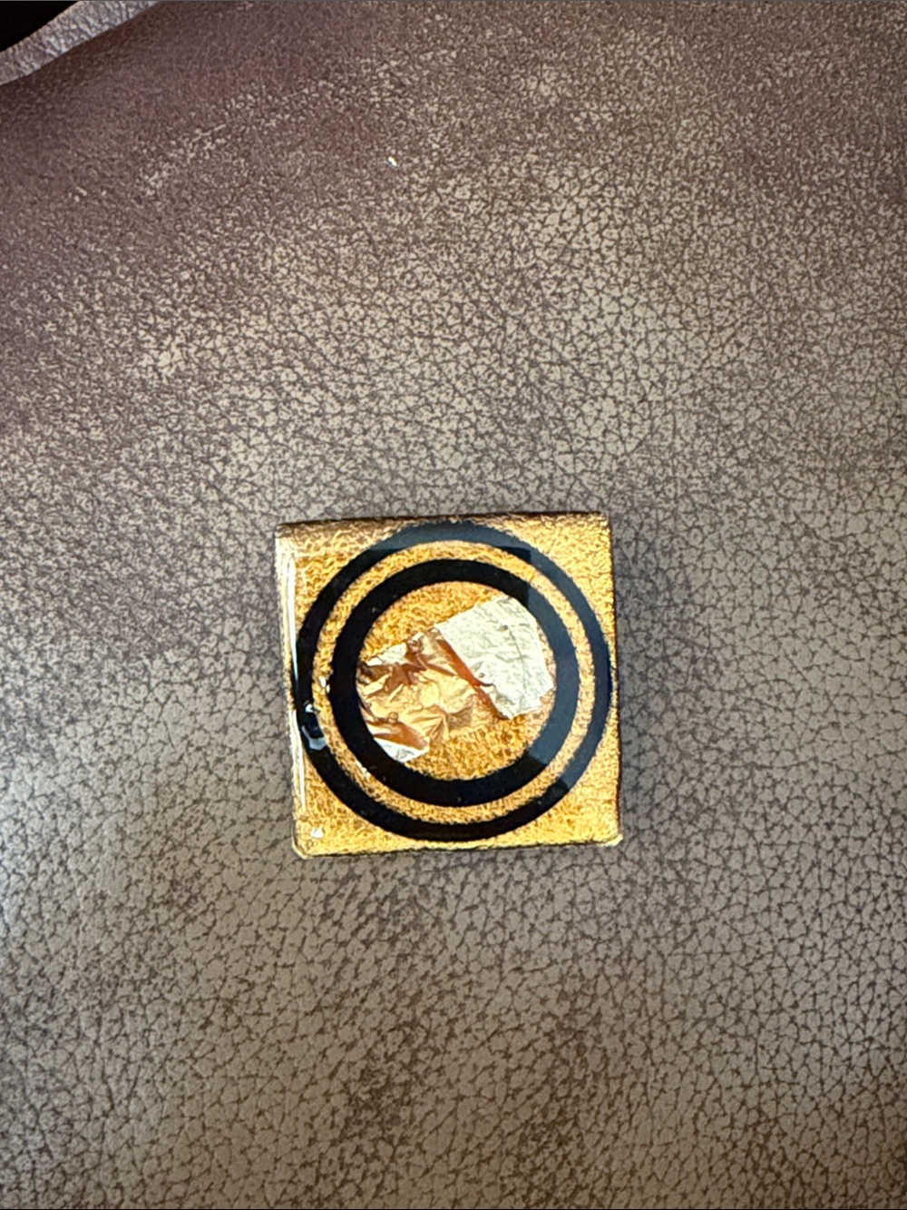 Vintage Charles Gray Gold and Black signed Brooch